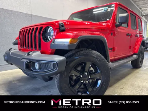 Red 2022 Jeep Wrangler Unlimited Sahara Altitude for sale in Indianapolis, IN