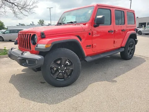 Red 2022 Jeep Wrangler Unlimited Sahara Altitude for sale in Indianapolis, IN