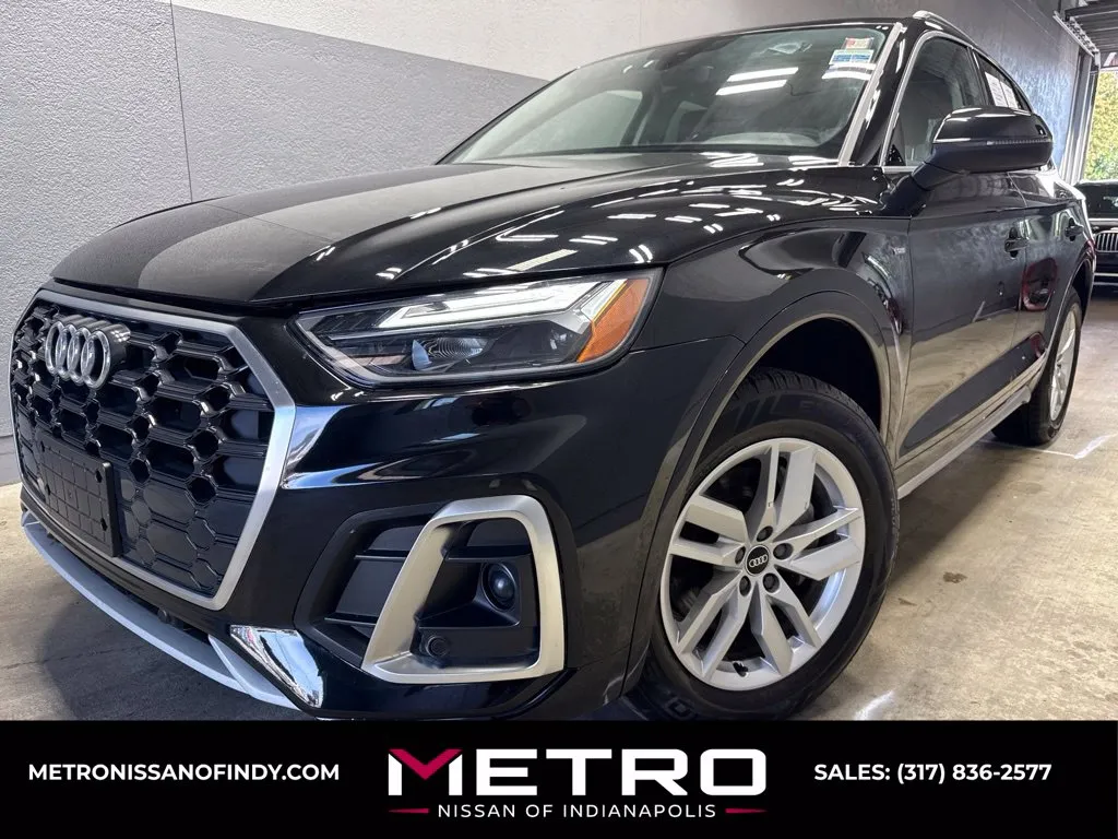 Black 2023 Audi Q5 45 S line Premium for sale in Indianapolis, IN