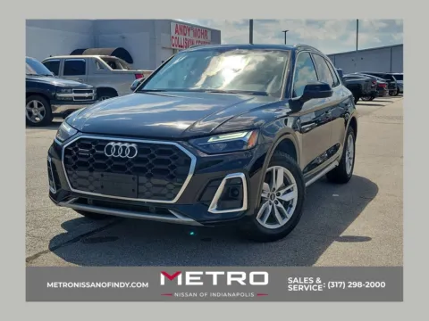 Black 2023 Audi Q5 45 S line Premium for sale in Indianapolis, IN