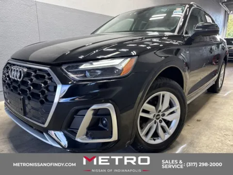 Black 2023 Audi Q5 45 S line Premium for sale in Indianapolis, IN
