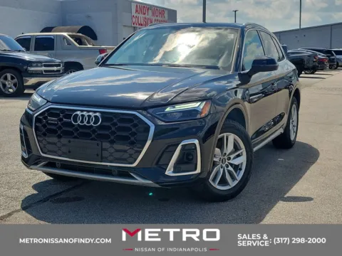 Black 2023 Audi Q5 45 S line Premium for sale in Indianapolis, IN