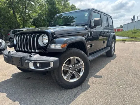 Black 2020 Jeep Wrangler Unlimited Sahara for sale in Indianapolis, IN