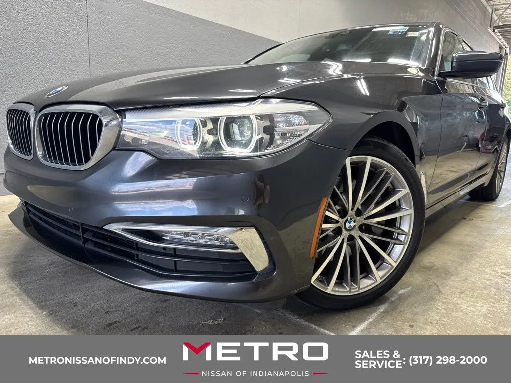 Gray 2018 BMW 5 Series 530i for sale in Indianapolis, IN
