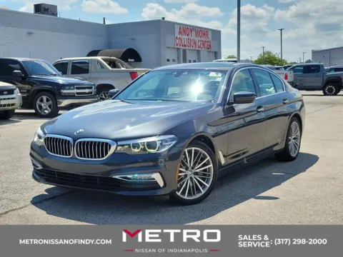 Gray 2018 BMW 5 Series 530i for sale in Indianapolis, IN