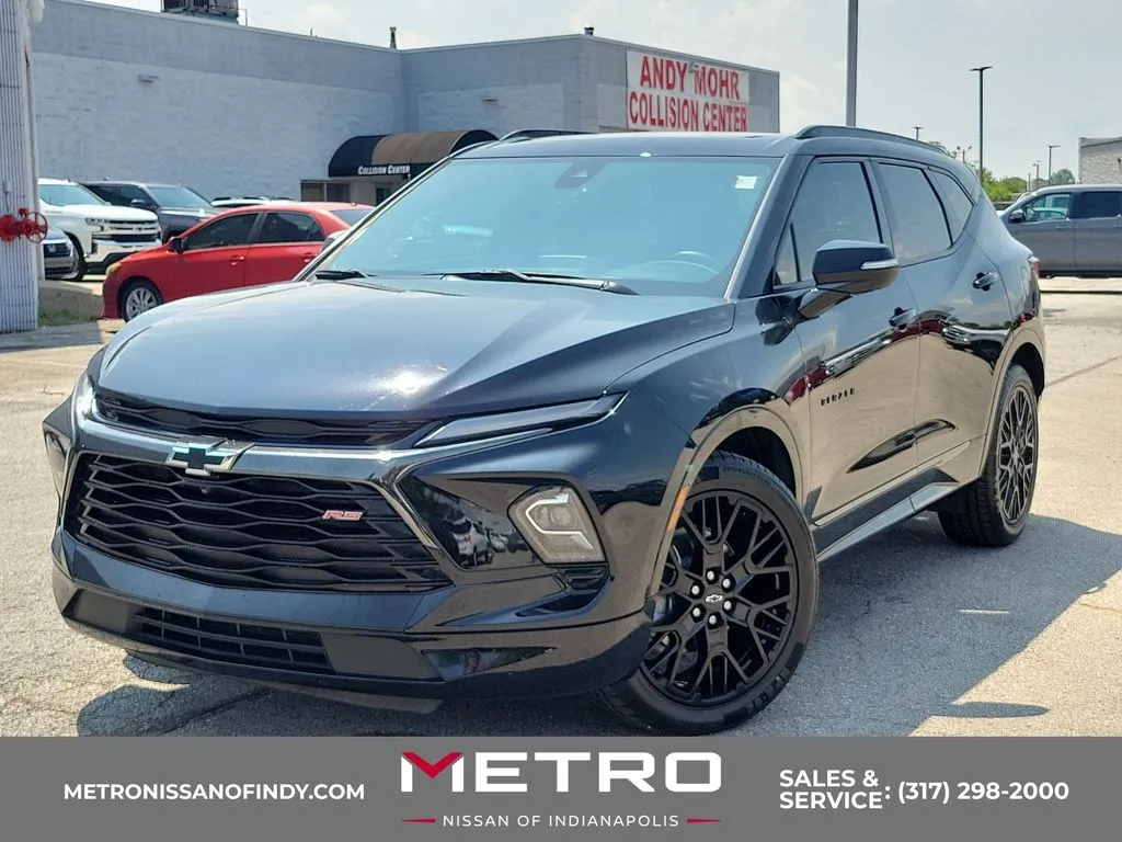 Black 2023 Chevrolet Blazer RS for sale in Indianapolis, IN
