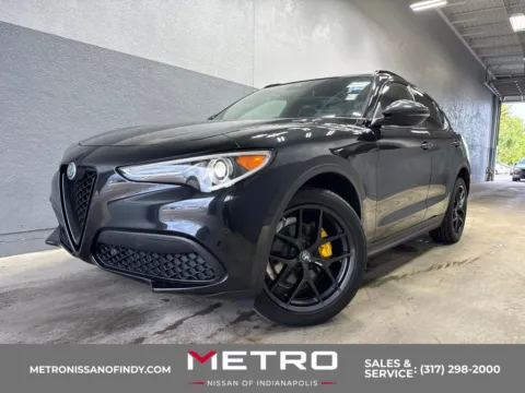 Black 2019 Alfa Romeo Stelvio Ti Sport for sale in Indianapolis, IN
