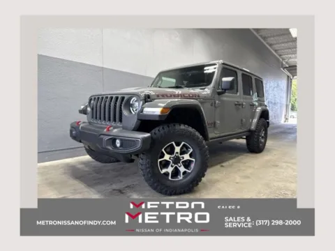 Gray 2022 Jeep Wrangler Unlimited Rubicon for sale in Indianapolis, IN
