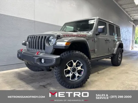 Gray 2022 Jeep Wrangler Unlimited Rubicon for sale in Indianapolis, IN