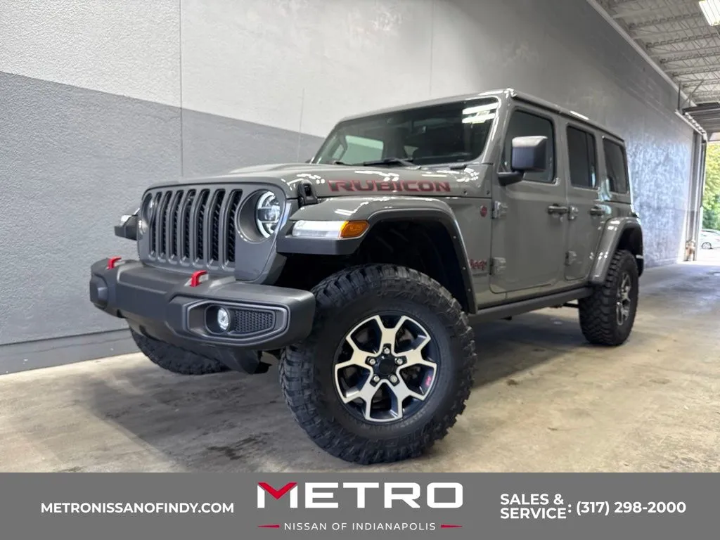 Gray 2022 Jeep Wrangler Unlimited Rubicon for sale in Indianapolis, IN