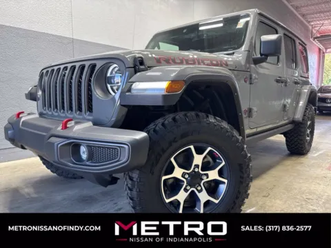 Gray 2022 Jeep Wrangler Unlimited Rubicon for sale in Indianapolis, IN