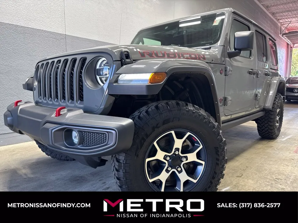 Gray 2022 Jeep Wrangler Unlimited Rubicon for sale in Indianapolis, IN