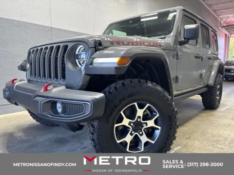 Gray 2022 Jeep Wrangler Unlimited Rubicon for sale in Indianapolis, IN