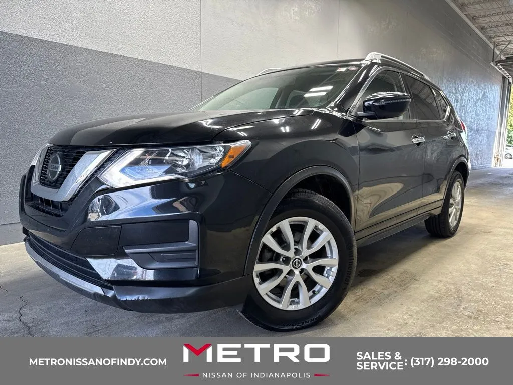 Black 2018 Nissan Rogue SV for sale in Indianapolis, IN
