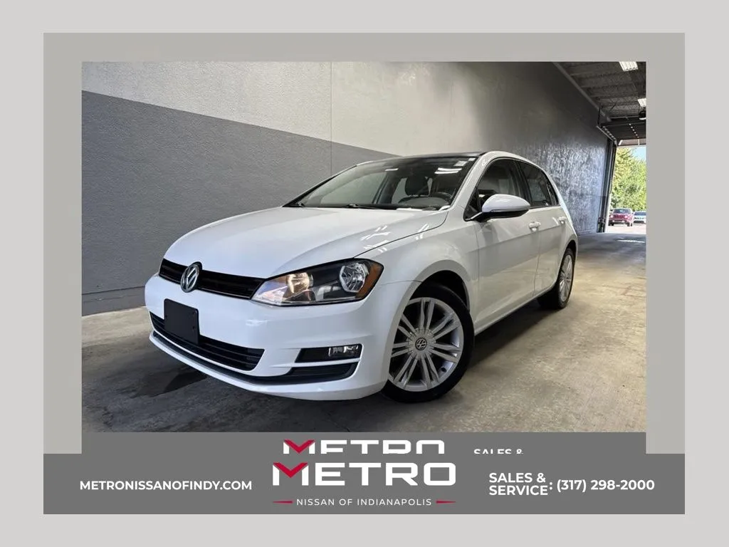 White 2015 Volkswagen Golf TDI SE 4-Door for sale in Indianapolis, IN