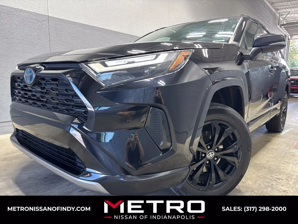 Black 2024 Toyota RAV4 Hybrid SE for sale in Indianapolis, IN