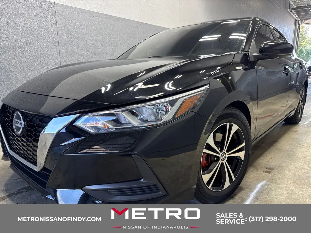 Black 2020 Nissan Sentra SV for sale in Indianapolis, IN