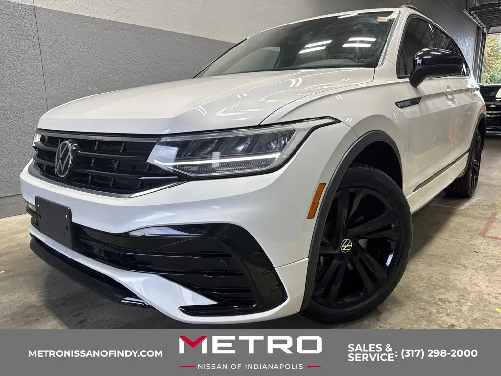 White 2023 Volkswagen Tiguan 2.0T SE R-Line Black for sale in Indianapolis, IN