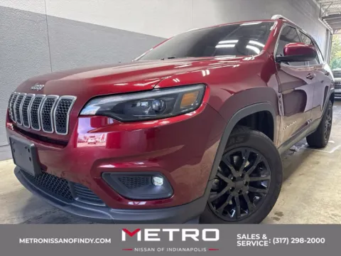 Red 2019 Jeep Cherokee Latitude Plus for sale in Indianapolis, IN