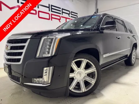 Black 2017 Cadillac Escalade ESV Premium for sale in Indianapolis, IN