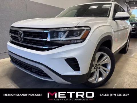 White 2022 Volkswagen Atlas 3.6L V6 SE w/Technology for sale in Indianapolis, IN