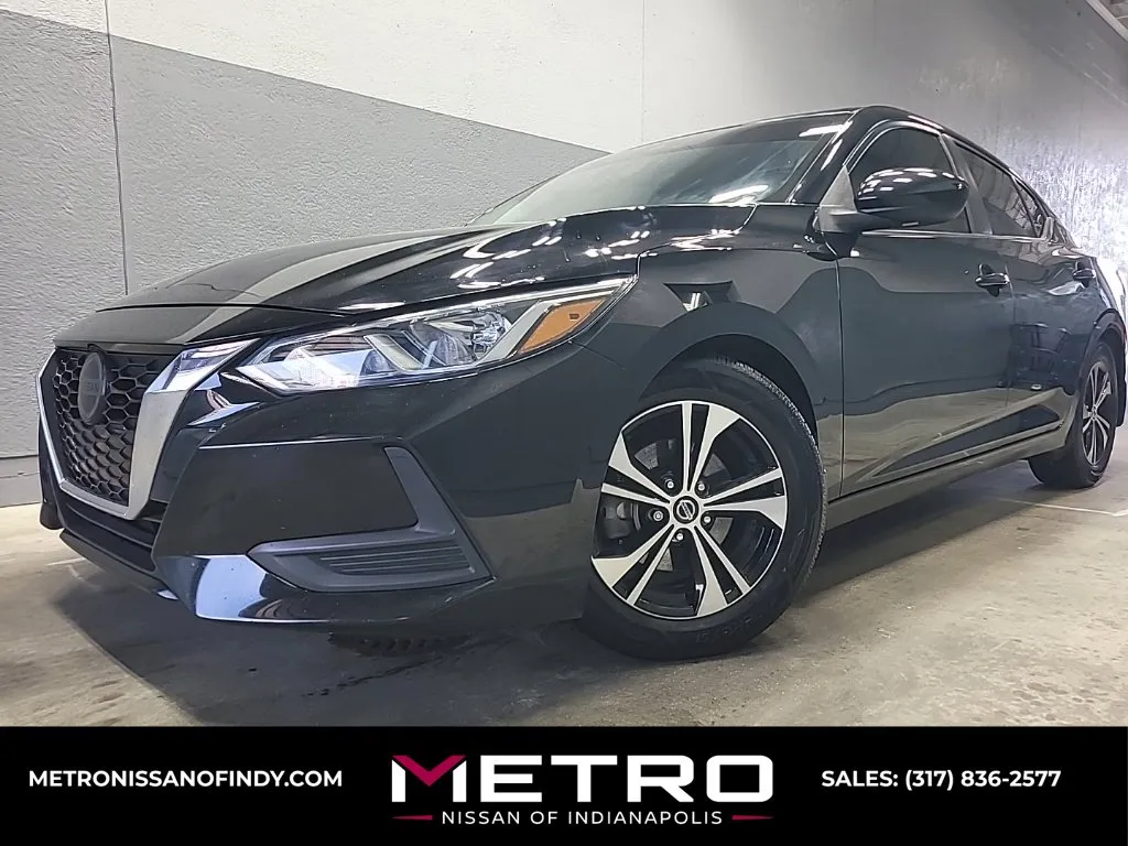 Black 2021 Nissan Sentra SV for sale in Indianapolis, IN