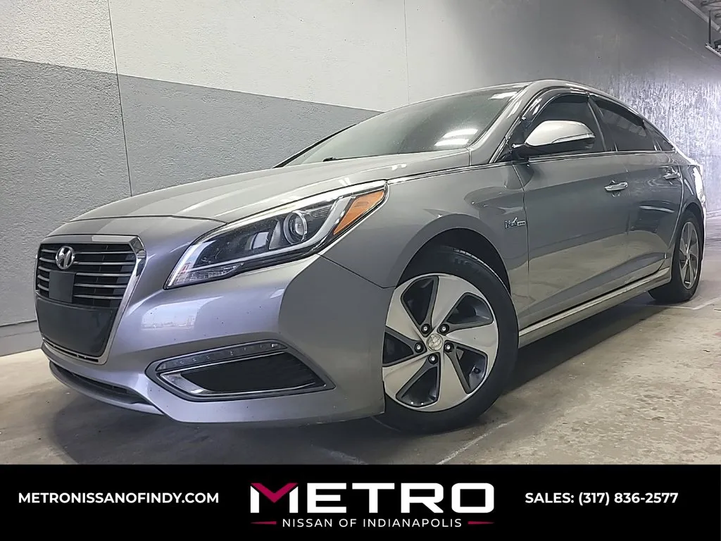 Gray 2017 Hyundai Sonata Hybrid Limited for sale in Indianapolis, IN