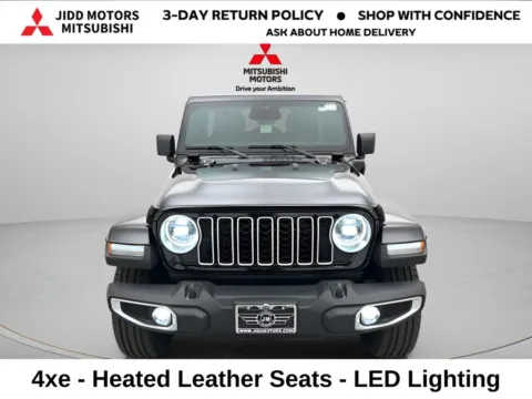 Photos of 2025 Jeep Wrangler Sahara 4xe for sale in Des Plaines, IL at Jidd Motors Mitsubishi