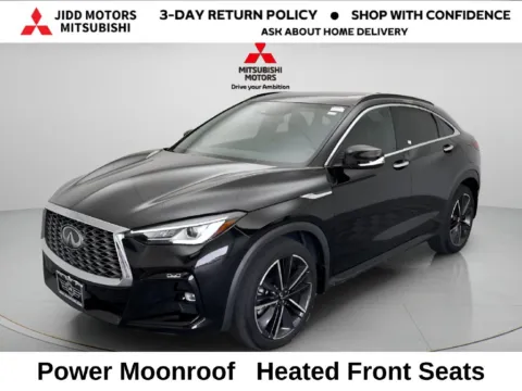 Black 2023 INFINITI QX55 LUXE for sale in Des Plaines, IL