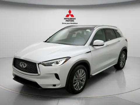 Photos of 2023 INFINITI QX50 LUXE for sale in Des Plaines, IL at Jidd Motors Mitsubishi