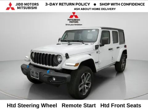 White 2024 Jeep Wrangler Sport S 4xe for sale in Des Plaines, IL