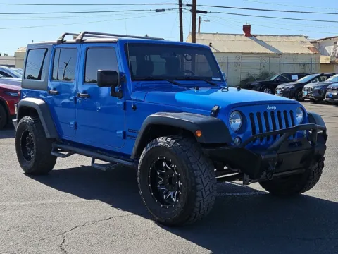 Blue 2016 Jeep Wrangler Unlimited Sport for sale in El Paso, TX