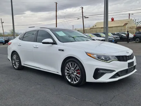 White 2019 Kia Optima SX for sale in El Paso, TX