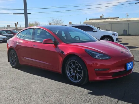 Red 2021 Tesla Model 3 Long Range for sale in El Paso, TX