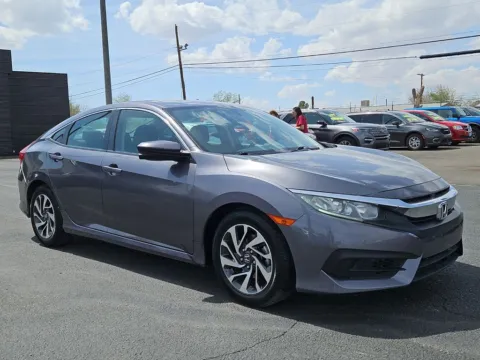 Gray 2018 Honda Civic EX for sale in El Paso, TX
