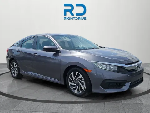 Gray 2018 Honda Civic EX for sale in El Paso, TX
