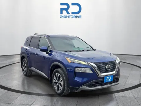 Blue 2021 Nissan Rogue SV for sale in El Paso, TX