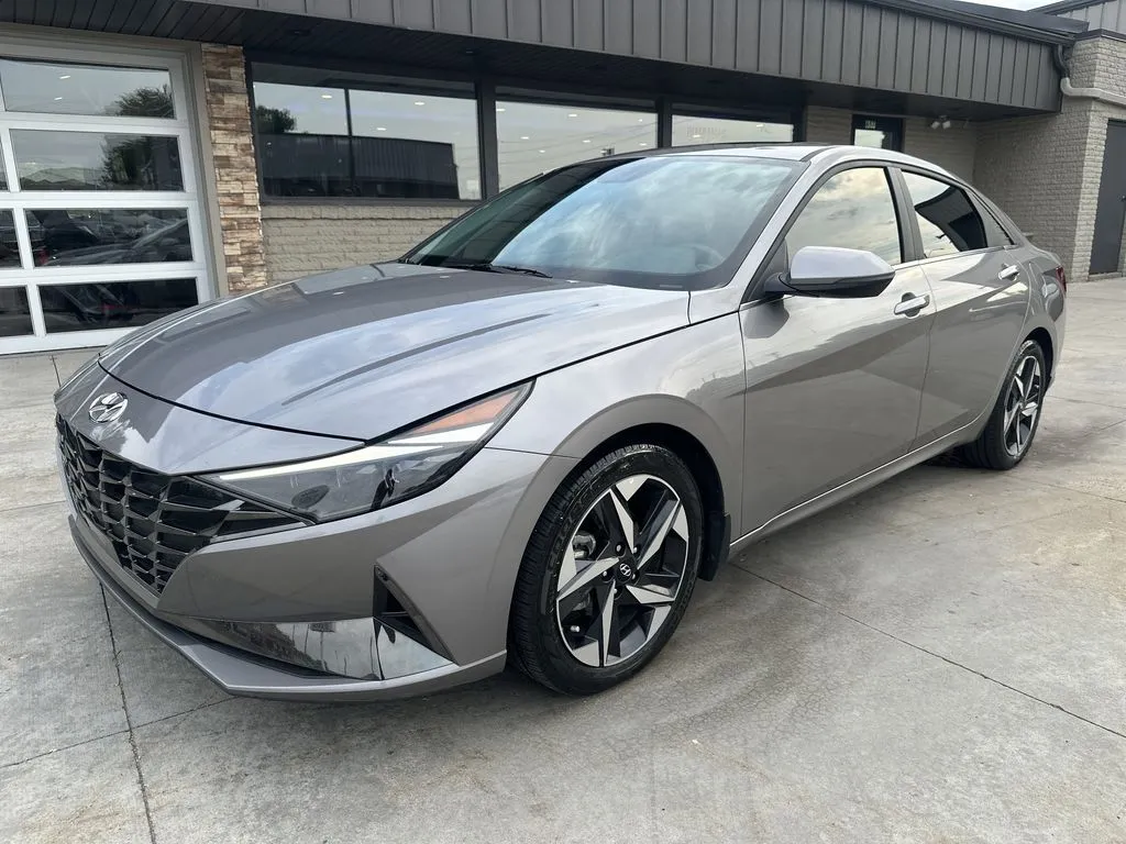 Silver 2023 Hyundai Elantra Hybrid Limited for sale in Somerset, WI