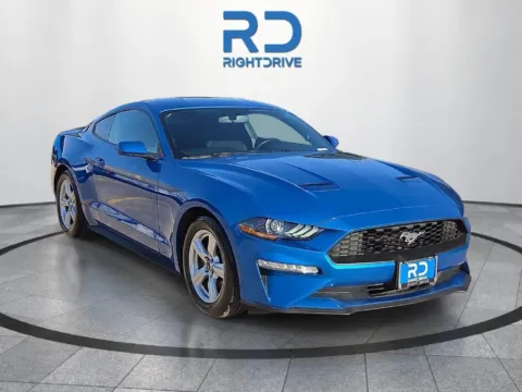 Blue 2019 Ford Mustang EcoBoost for sale in Fort Worth, TX