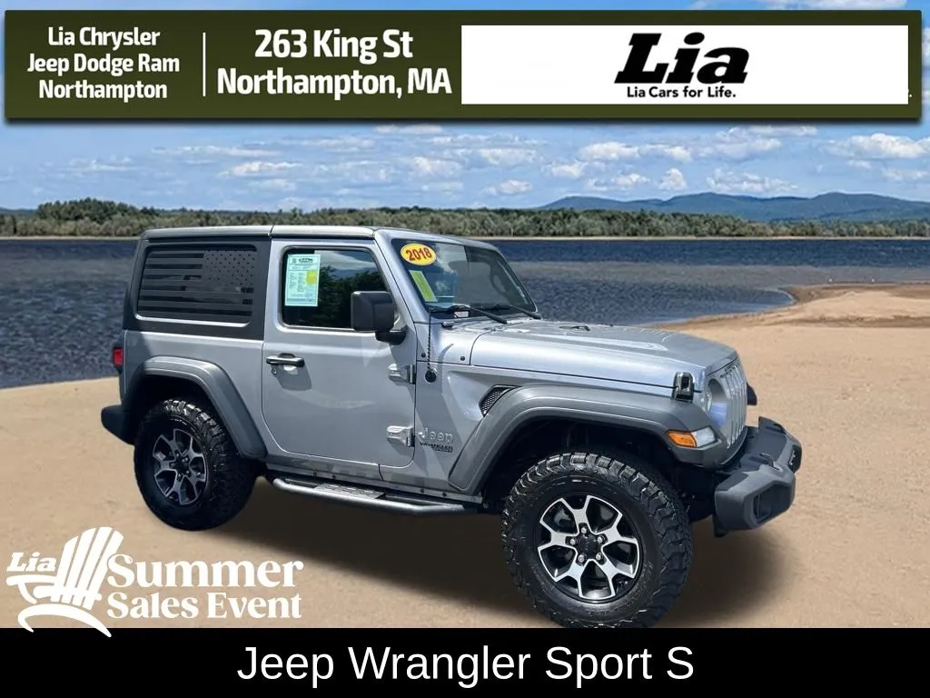 Silver 2018 Jeep Wrangler Sport S for sale in Northampton, MA