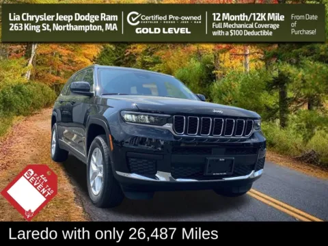 Black 2023 Jeep Grand Cherokee L Laredo for sale in Northampton, MA