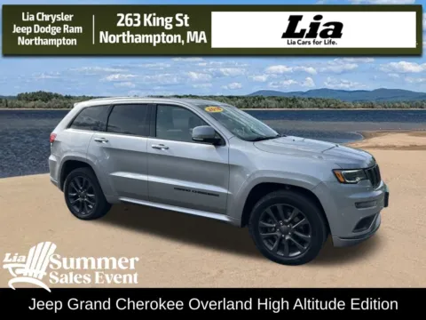 Silver 2018 Jeep Grand Cherokee Overland for sale in Northampton, MA