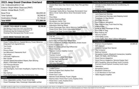 More photos of 2023 Jeep Grand Cherokee Overland at Lia Chrysler Jeep Dodge Ram Northampton, MA