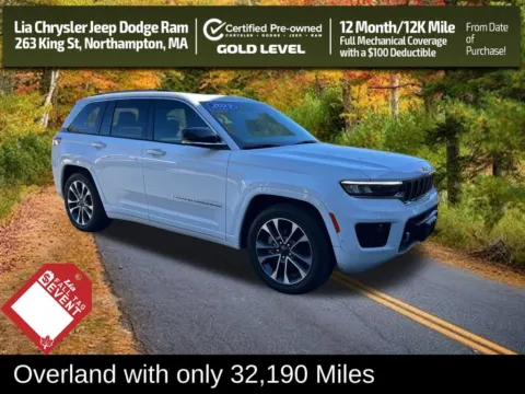 White 2023 Jeep Grand Cherokee Overland for sale in Northampton, MA