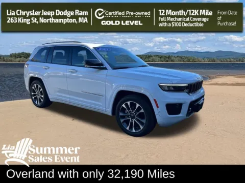 White 2023 Jeep Grand Cherokee Overland for sale in Northampton, MA