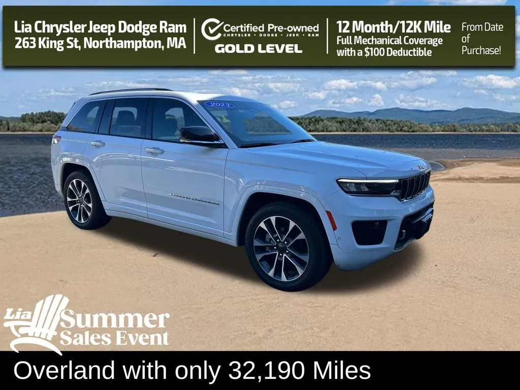 White 2023 Jeep Grand Cherokee Overland for sale in Northampton, MA
