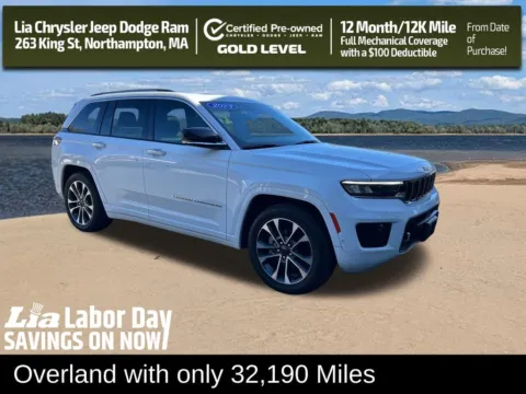 White 2023 Jeep Grand Cherokee Overland for sale in Northampton, MA