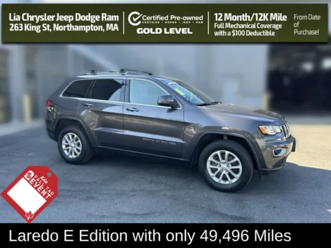 Gray 2021 Jeep Grand Cherokee Laredo E for sale in Northampton, MA