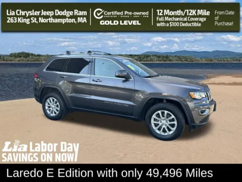 Gray 2021 Jeep Grand Cherokee Laredo E for sale in Northampton, MA