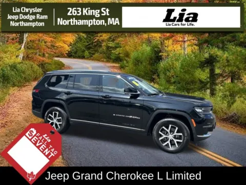 Black 2023 Jeep Grand Cherokee L Limited for sale in Northampton, MA